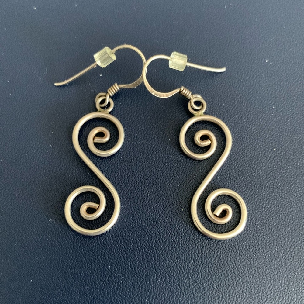 Silver earrings